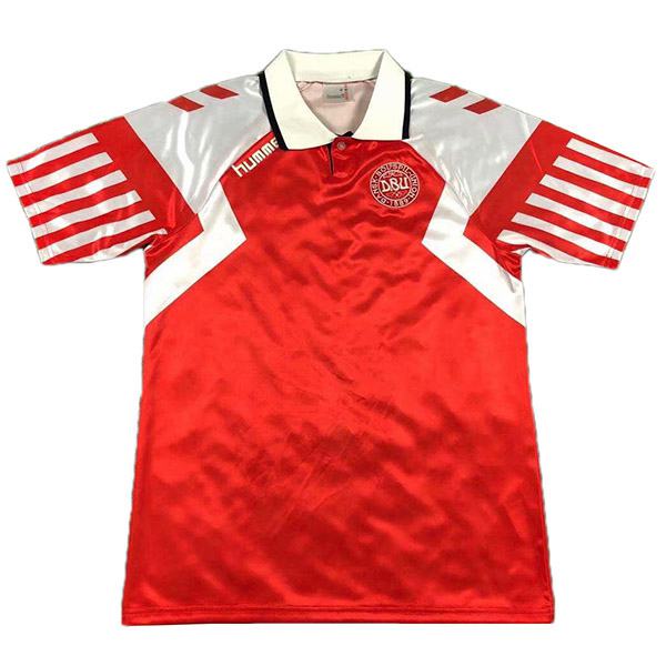 Denmark home retro jersey champions leage maillot match men's 1st soccer sportwear football shirt 1992